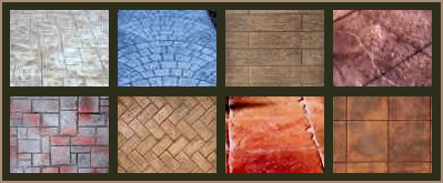 Concrete Patio Color Chart And Pattern Chart